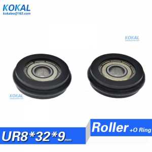 1pcs 608zz 608 inner diameter 8mm ball bearing with buna-n rubber o ring low noise sliding black wheel bearing 8X32X9mm