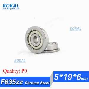 [CF635ZZ-P0]Free Shipping 10pcs chrome steel flange bushing bearing medical dental ball bearing F635zz F635-zz 5*19*6mm