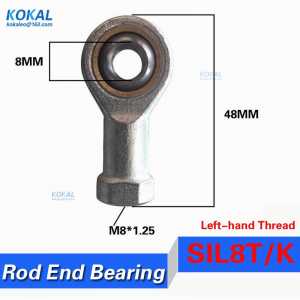 [SIL8T/K] high quality SIL8T/K PHSAL8 inner 8mm Rod Ends Joint Bearing with Left-hand female thread fish eye Rod Ends Bearing
