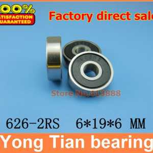 500pcs free shipping double Rubber sealing cover deep groove ball bearing 626-2RS 6*19*6 mm