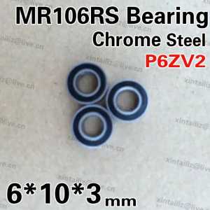 [CMMR106RS-P6]10PCS Free Shipping chrome steel dental bearing MR106RS rubber cover ball bearing 675RS 6mm*10mm*3mm