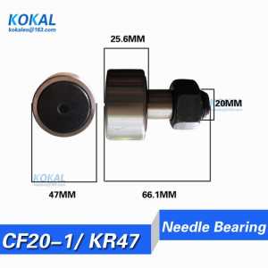 [CF20-1]Hot Sale Low noise CF20-1/KR47/KRV47 M20 47mm Cam Follower Bolt-type Needle Roller Bearing pin wheel roller