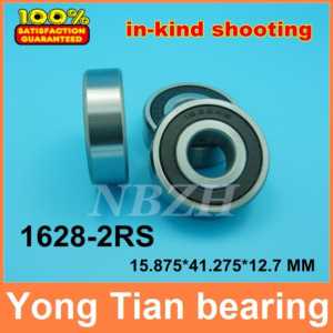 10pcs free shipping High quality inch bearings 1628-2RS 5/8"x1 5/8"x1/2" inch 15.875*41.275*12.7 mm