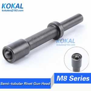 [BKX-M8] Free Shipping 8MM Half-Hollow Rivet Gun Head Pneumatic Riveter 5MM tubular rivet punches