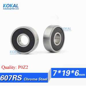 [CM607RS-P2]10PCS Free Shipping Gcr15 ball bearing 7mm*19mm*6mm 160017K 607RS bearing 180017RZ bearing