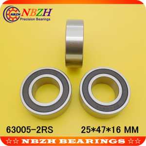 Excavator bearing 63005 2RS 63005-2RS 25*47*16mm 25X47X16mm Double Shielded Deep Ball Bearings Large breadth