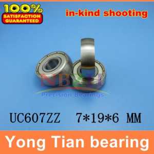 Car sliding door pulley spherical bearings  UC607ZZ 7*19*6 mm arc track pulley