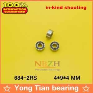 1 pcs thin wall deep groove ball bearing 684-2RS 4*9*4 mm ABEC-5