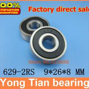 500pcs free shipping double Rubber sealing cover deep groove ball bearing 629-2RS 9*26*8 mm