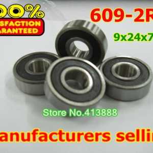 1000pcs/lot free shipping Wholesale deep groove ball bearing double rubber sealing cover 609-2RS 9*24*7 mm
