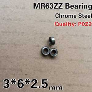 [CMMR63ZZ-P2]Free Shipping 10pcs high quality chrome steel micro ball bearing MR63ZZ L-630ZZ 3*6*2.5
