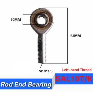 [SAL10T/K] high quality fish eye left-hand male thread inner 10mm metric rod ends joint bearing POSAL10 SALKB-10F rod ends