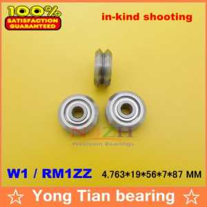 RM1ZZ W1 4.763X19.56X7.87mm v wheeles W Groove Sealed Ball Bearing W1ZZ W1-2RS RM1-2RS W1-5