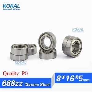 [C688zz-P0]Free Shipping 10pcs ABEC-3 688ZZ 688-Z 688-2z chrome steel ball bearing 8*16*5mm chrome steel bearing