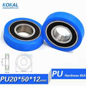 [PU2050-12] 2PCS high quality 6004RS TPU PU ball bearing roller sorting machine soft rubber pulley bearing 2050K 20*50*12mm