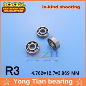 R3 OPEN shielded bearing inch series  4.762x12.70x3.967 mm miniature shielded ball bearing R3K