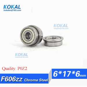 [CMF606ZZ-P2]Free Shipping 10pcs Gcr15 flange bushing deep ball bearing steel F606ZZ F606 F606ZZ DDLF-1760ZZ 6*17*19*6*1.2mm