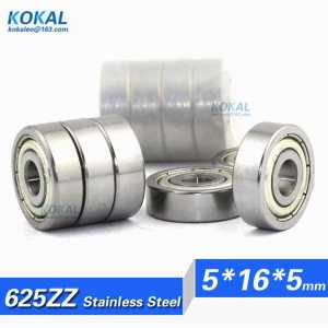 [S625zz]Free Shipping 10pcs stainless steel 5*16*5mm ball bearing stainless S625zz ball bearing S625zz S625-2Z bicycle bearing