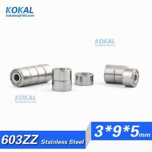 [S603ZZ]Free Shipping 10pcs stainless steel S603zz medical equipment ball bearing R-930ZZ  S603-2Z S603z 3*9*5mm
