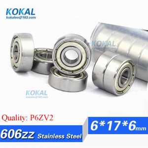 [SS606ZZ-P6]Free Shipping 10pcs ABEC-7 stainless steel S606ZZ 60016-2ZZ domestic ball bearing 6mm*17mm*6mm