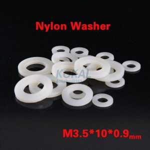 [3.5*10*0.9] 500pcs/lot minisize flat type inner 3.5mm PA66 nylon flat Gasket ring flat washer plain washer 3.5*10*0.9mm