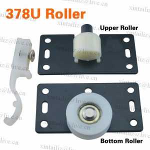 [378U]high quality U groove wardrobe door roller wheel closet wooden pulley