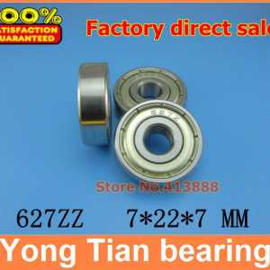 500pcs/lot free shipping Wholesale Miniature deep groove ball bearing 627ZZ 7*22*7 mm