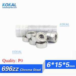[C696ZZ-P0] Free Shipping 10pcs chrome steel 619/6ZZ 696-2ZZ 696 ball bearing sliding closet ball bearing with 6mm*15mm*5mm