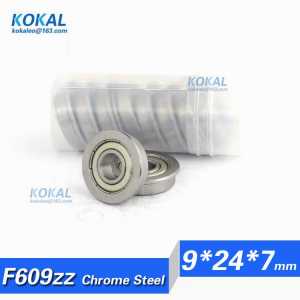 [CMF609ZZ]Free Shipping 10pcs chrome steel flange ball bearing F609ZZ F609-2Z F609Z 80019 9*24*7*27*1.5mm bicycle diy bearing