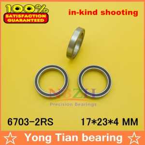 (1pcs) The high quality of ultra-thin deep groove ball bearing 6703-2RS 17*23*4 mm