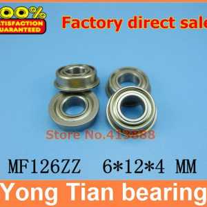 1pcs High Quality SUS440C environmental corrosion resistant flanged stainless steel bearings SMF126ZZ 6*12*13.6*4*0.8 mm