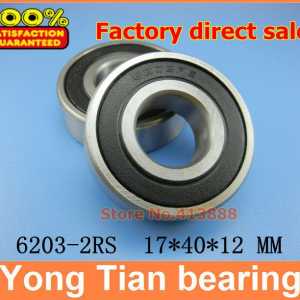 100pcs free shipping SUS440C environmental corrosion resistant stainless steel bearings (Rubber seal cover) S6203-2RS 17*40*12mm