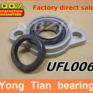 Free shipping 30 mm caliber zinc alloy rhombus bearing housing UFL006 Spherical ball bearing (With eccentric sleeve)