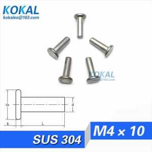 [304-M4*10]100PCS Free Shipping 304 stainless steel M4 Series pan head blind rivets M4*10mm rivets