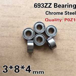 [CM693ZZ-P0]Free Shipping 10pcs radia micro inner 3mm ball bearing 693zz R830zz deep groove bearing 3*8*4