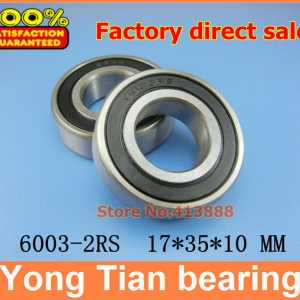 300pcs free shipping SUS440C environmental corrosion resistant stainless steel bearings (Rubber seal cover) S6003-2RS 17*35*10