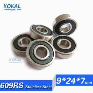 [S609RS]Free Shipping 10pcs Stainless steel deep groove ABEC-3  ball bearing S609RS S609-2RS S609RZ S80019 9*24*7mm