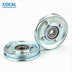 [U1066-11J] 1PCS high loading V/U steel U groove type electric lift wire track guide rail chrome steel bearing wheel 1066UV