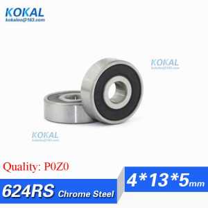 [CM624RS-P0]Free Shipping 10pcs chrome steel Gcr15 deep groove ball bearing 624RS 624-2RS 624-RZ 624 4*13*5mm