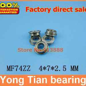 SMF74ZZ F674 FL74ZZ stainless steel 440C ball bearing 4*7*8.2*2.5*0.6mm miniature bearing with flange