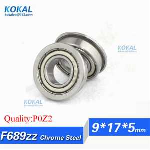 [CF689ZZ-P2]10pcs/lot Gcr15 flange bushing ball bearing armoire sliding bearing F689zz F689-zz F689 9*17*5mm