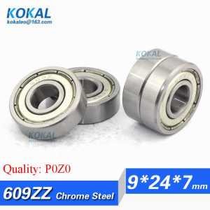 [CM609ZZ-P0]Free Shipping 10pcs chrome steel deep groove ball bearing 609ZZ 609-2Z 609Z 80019 9*24*7mm bicycle diy bearing