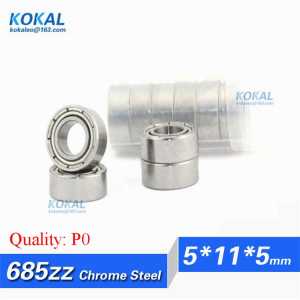 [CM685ZZ-P0]Free Shipping 10pcs chrome steel Gcr15 685-2Z 685zz deep groove DIY furniture ball bearing 5*11*5mm