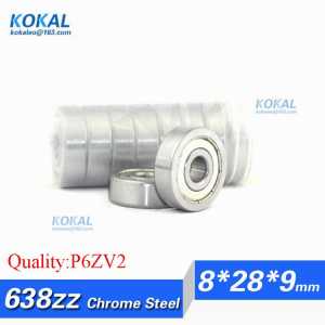 [C638ZZ-P6]Free Shipping 10pcs ABEC-7 Gcr15 chrome steel massage armchair sliding ball bearing 638-2ZZ 638ZZ 638 8*28*9mm