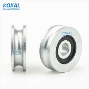 [U1040-12NJ] 1PCS high loading V/U steel U groove type guide rail track pulley rail concave chrome steel bearing wheel 1040UU