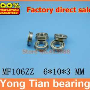 1pcs High Quality SUS440C environmental corrosion resistant flanged stainless steel bearings SMF106ZZ 6*10*11.2*3*0.6 mm