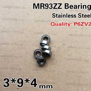 [SMR93ZZ-P6]Free Shipping 10pcs stainless steel ABEC-7 minitype ball bearing MR93zz WBC3-9A bearing 3mm*9mm*4mm