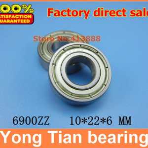 500pcs free shipping thin wall deep groove ball bearing 6900ZZ 10*22*6 mm