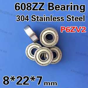 [SS608ZZ-304]best quality 304 stainless steel bearing 8mm*22mm*7mm high precision dental bearing