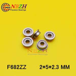 10pcs stainless steel flange bushing 440C ABEC-5 high level micro bearing SF682ZZ SF682-zz SF682 SSF682ZZ 2*5*6.1*2.3*0.6 mm